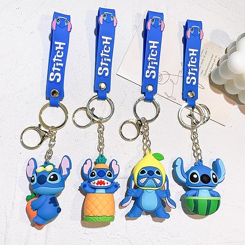 Miniatura 6 de rongji jewelry Llaveros divertidos de puntada, llavero de PVC con diseño de ángel de puntada, adorno para llaves, mochila, bolsa, teléfono