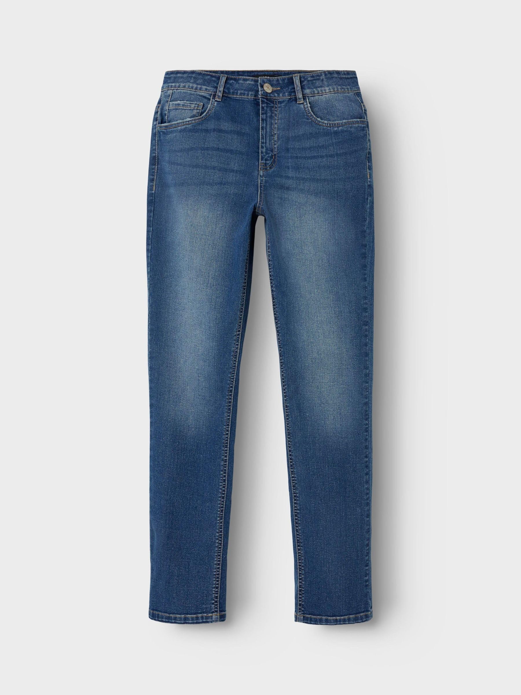 NAME IT Nlmteppe DNM Reg Pant Jeans Dritti Bambini e Ragazzi