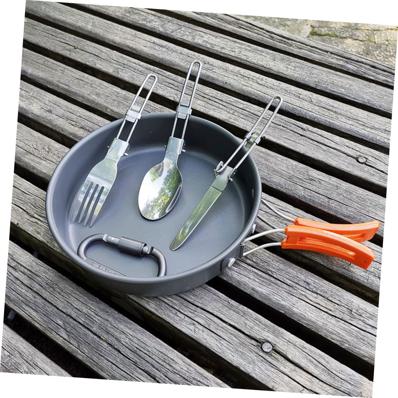 VANZACK Set Pentole da Campeggio Portatile in Lega di Alluminio
