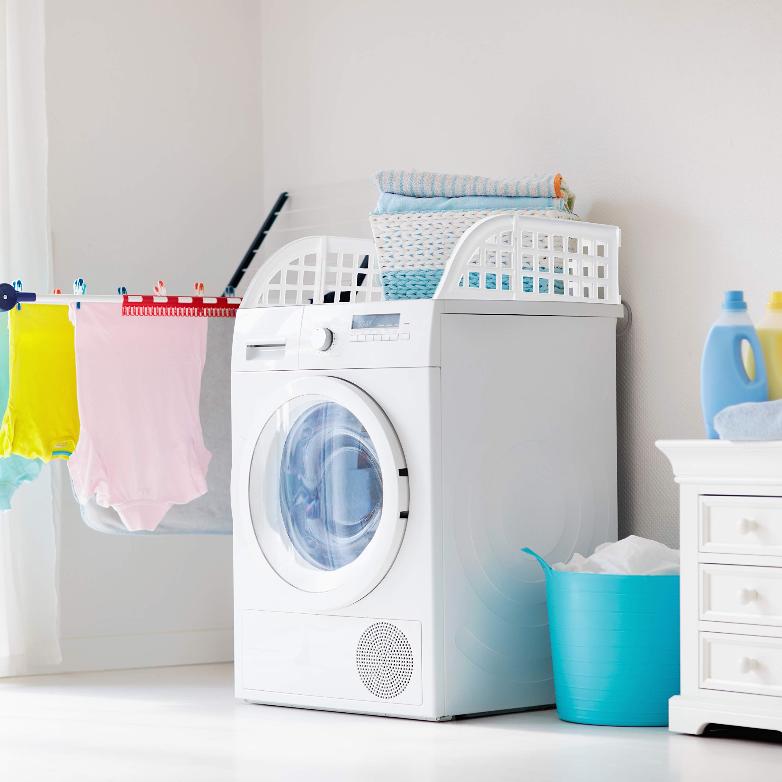 Laundry Guard By ELTOW Keeps Laundry from Falling Behind Your Washer