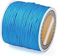 Vista 36 de Cheris - Cuerda de nailon para abalorios de nailon de 0.031 in, color azul, hilo de macramé, para hacer joyas, suministros de envoltura Kumihimo