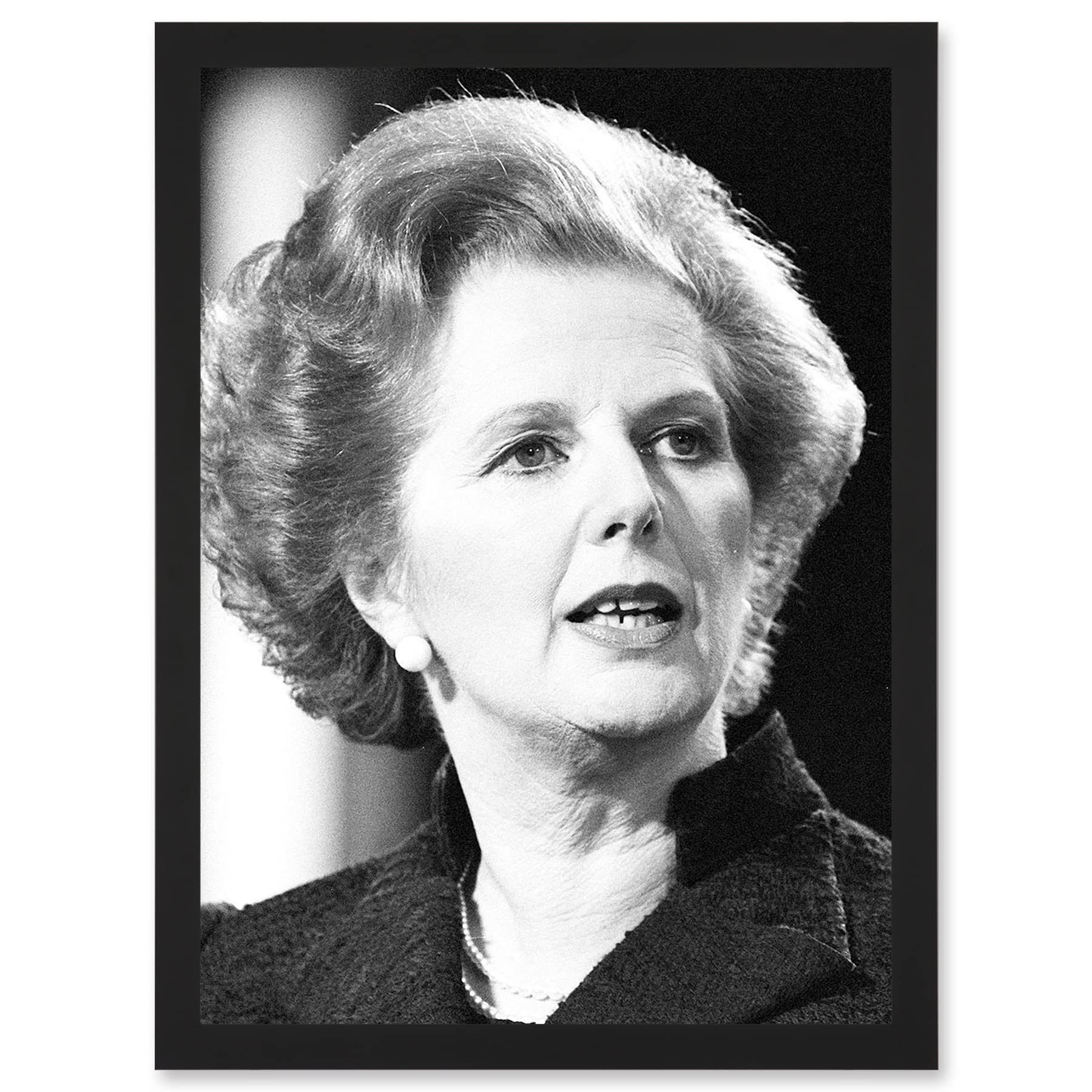 Artery8 Photo Portrait Margaret Thatcher Prime Minister Britain Uk Wall Art PrintA4 Size from B&Q