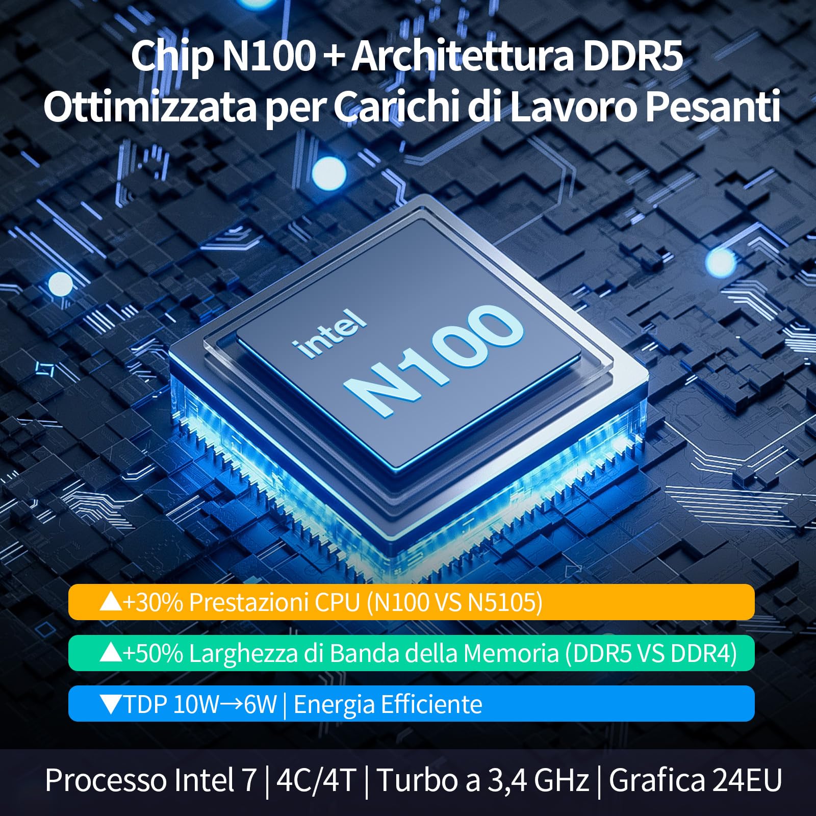 LincStation N2 NAS Storage 6 Bay - Intel N100 Quad-Core, 16GB RAM LPDDR5, 128GB eMMC, 2x SATA + 4x Slot M.2 NVMe, 10GbE, HDMI 4K, Garanzia 2 Anni, per Home e Ufficio (Senza Dischi)