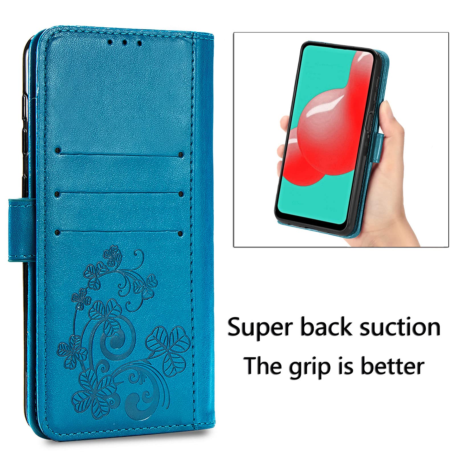 Case Collection per Cover Motorola Moto E14 / G24 / G04 - Custodia a Libro in Pelle con Slot Carte [Blocco RFID] Antiurto [Cavalletto] Portafoglio per Cover Motorola E14