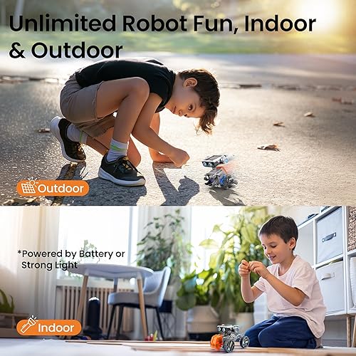 Miniatura 4 de AoHu Kit de robot solar científico 12 en 1 para niños STEM educativo DIY juguetes de construcción con energía solar juego de experimentos para niños