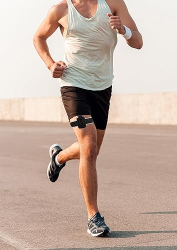 Miniatura 7 de Soporte de bomba de insulina Soporte de cinturón de muslo para correr diabético transpirable Accesorios de bolsa de bomba de insulina ajustable,