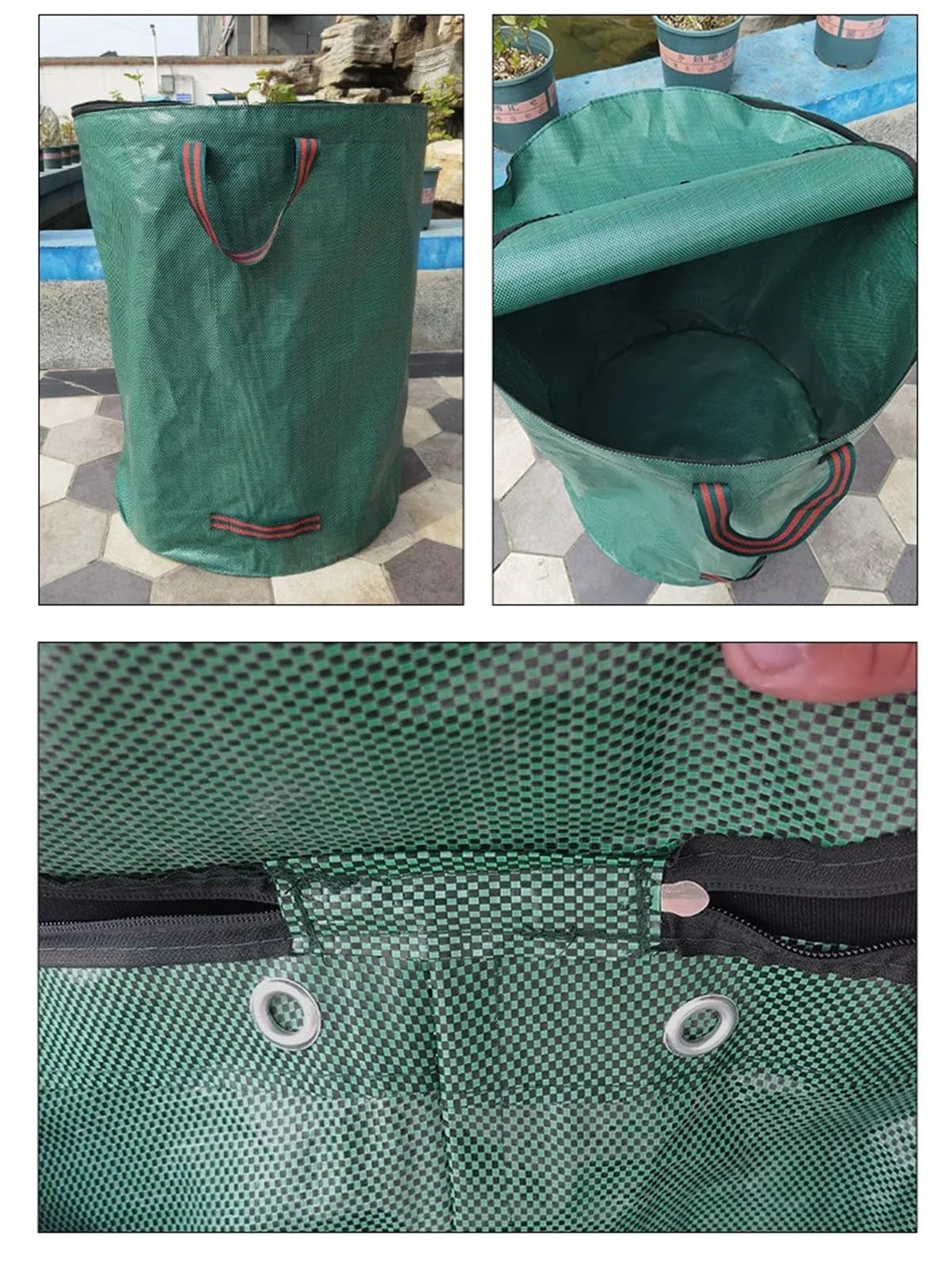 Contenedor plegable for residuos de jardín, 120/200L, for recogida de hojas de gran capacidad(200L)