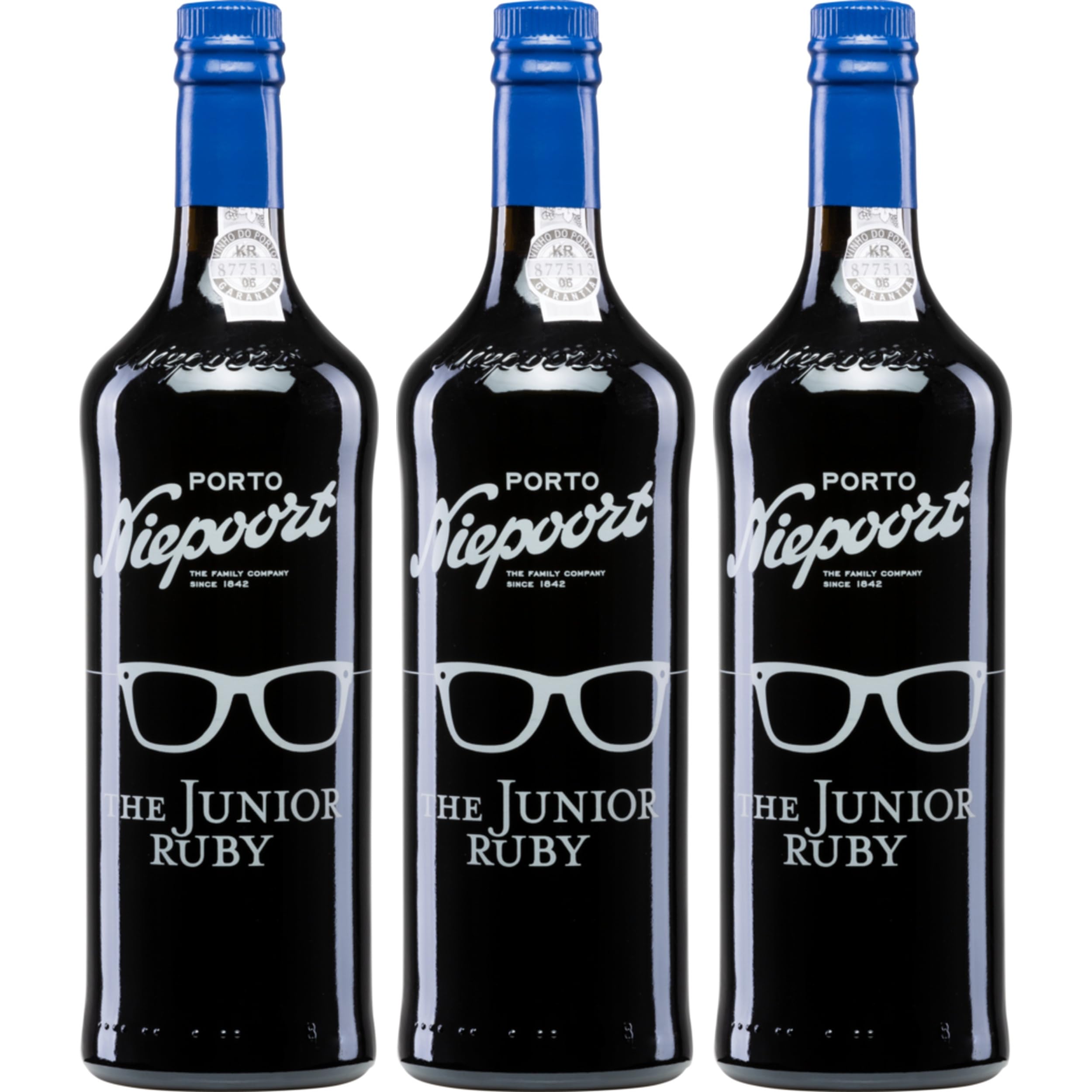 Niepoort Vinhos The Junior Ruby Portwein Rot Trocken Portugal inkl. FeinWert E-Book (3 x 0.75 l)