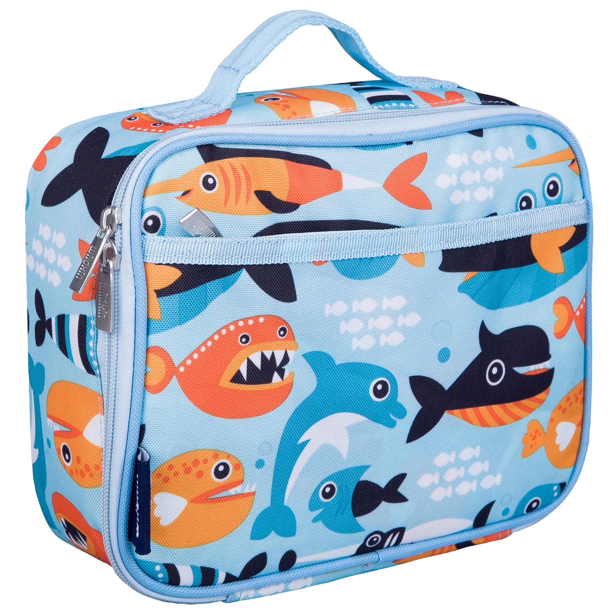 Wildkin Kids Insulated Lunch Box – Durable and Reusable for School & Travel - Big Fish