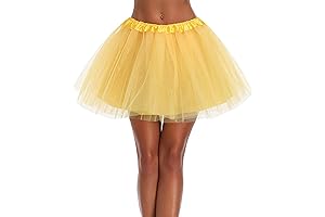 3-5 Layered Tulle Tutu Skirt In Yellow: A Dance of Elegance