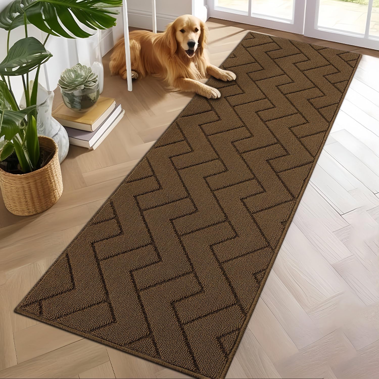 Amazon.com: hicorfe Hallway Rug,2ft x6ft Small Non Slip Rubber Bakcing ...