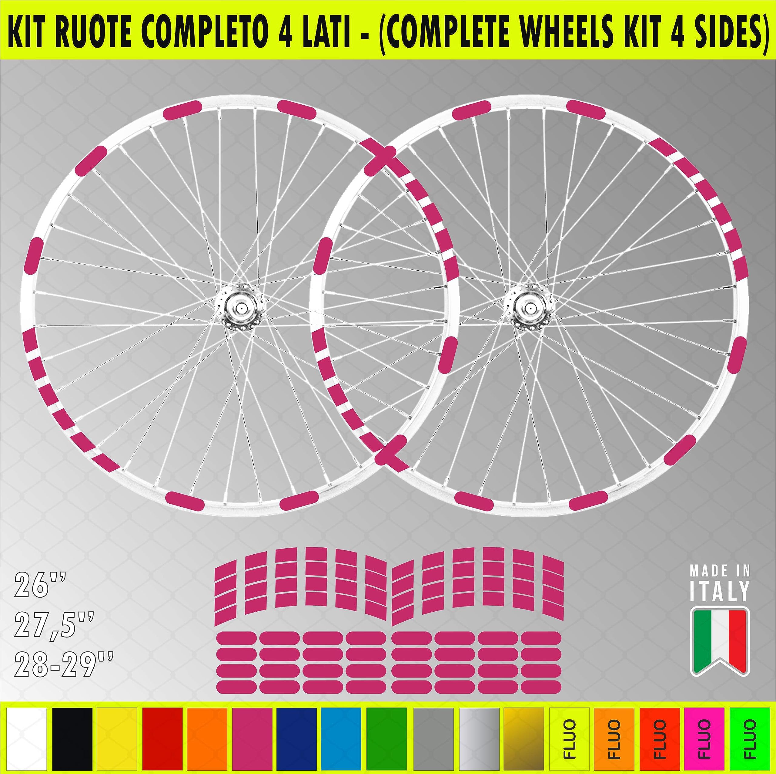 Adesivi Per Cerchi Bici MTB 28-29'' - Decalcolorati Opachi, Facili Da Applicare, Verde Fluo - Foto 9