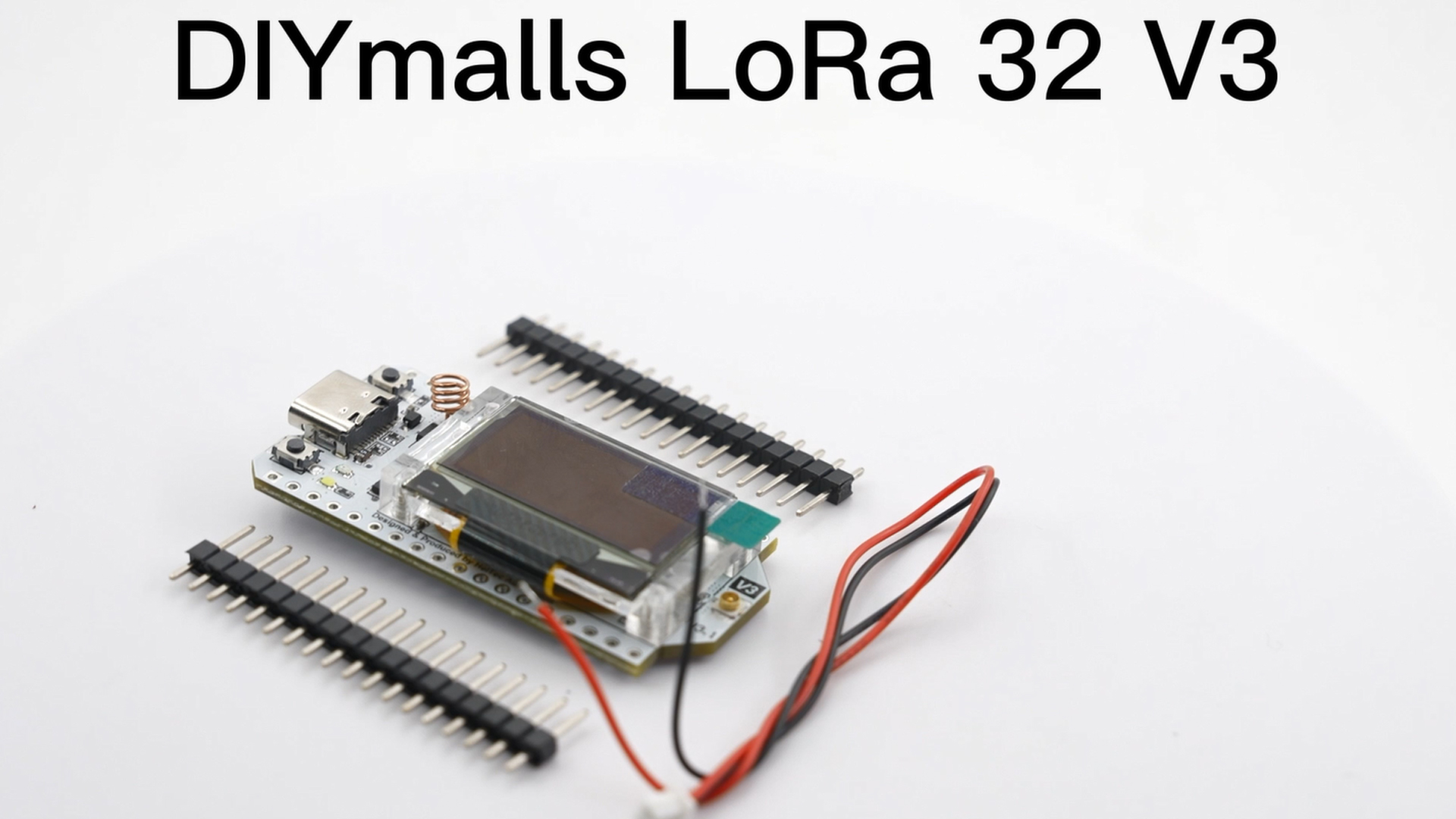 DIYmalls Module LoRa32 868 MHz ESP32 V3 + Antenne 5dBi - Pour Meshtastic LoRaWAN