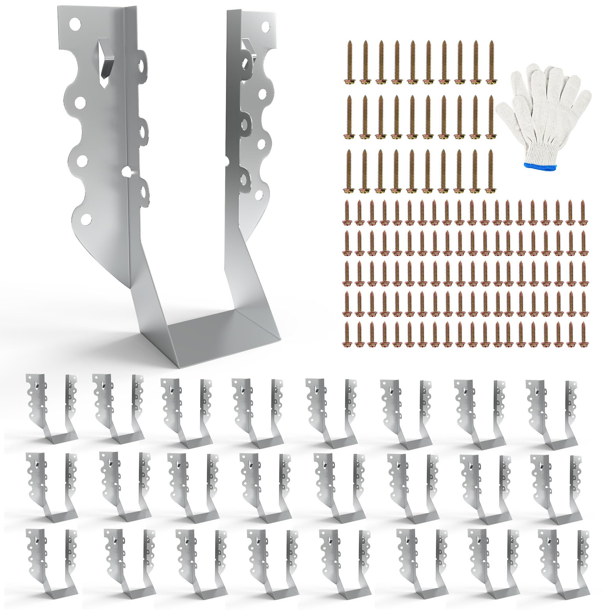 Amazon.com: 25pcs 2x6 Joist Hangers with Screws, 20-Gauge