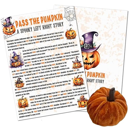 5'' x 7'' Halloween Game Cards - Pass The Pumpkin