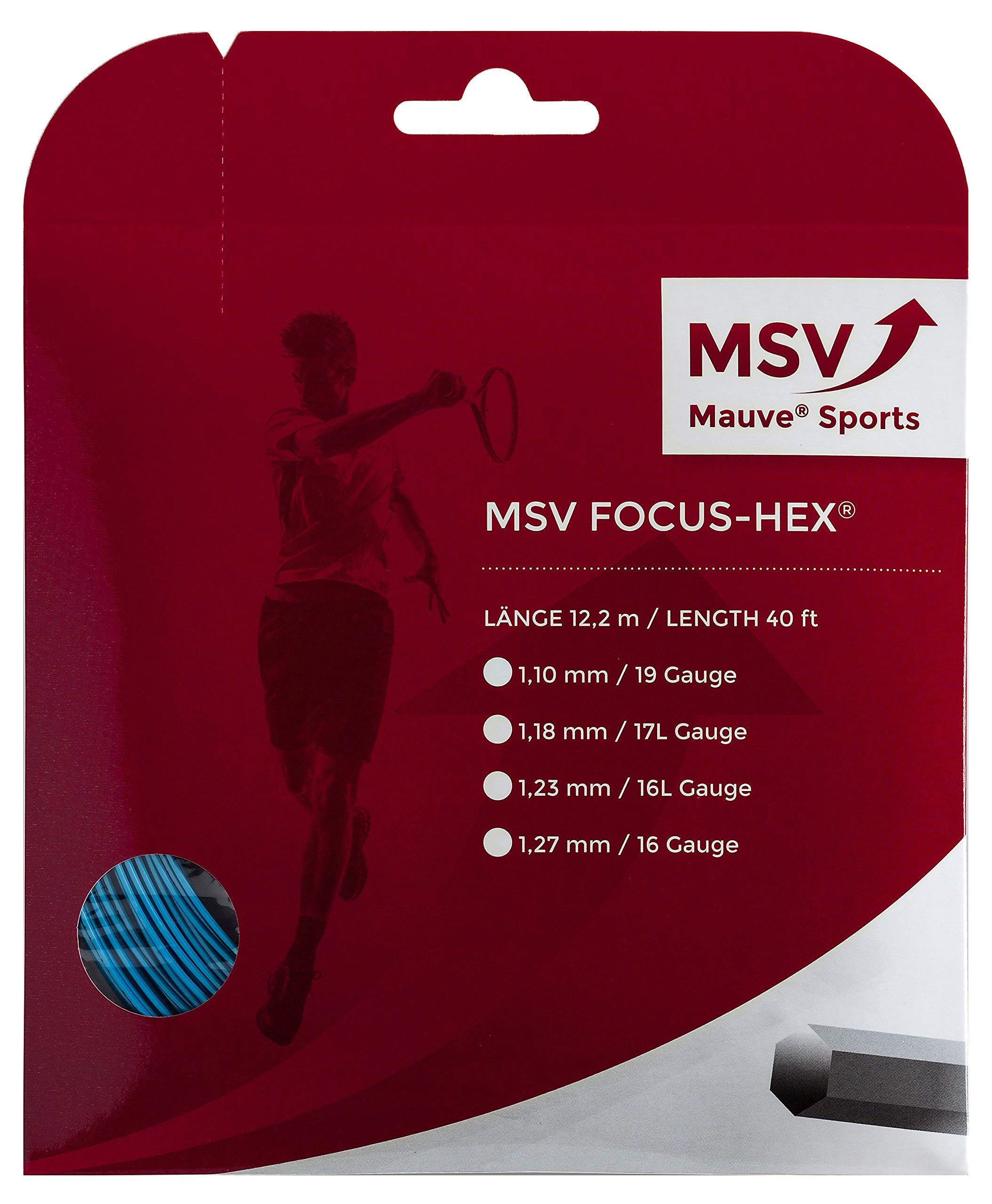 MSV Focus-HEX Tennis String Set (12m) 1.27 mm Sky Blue