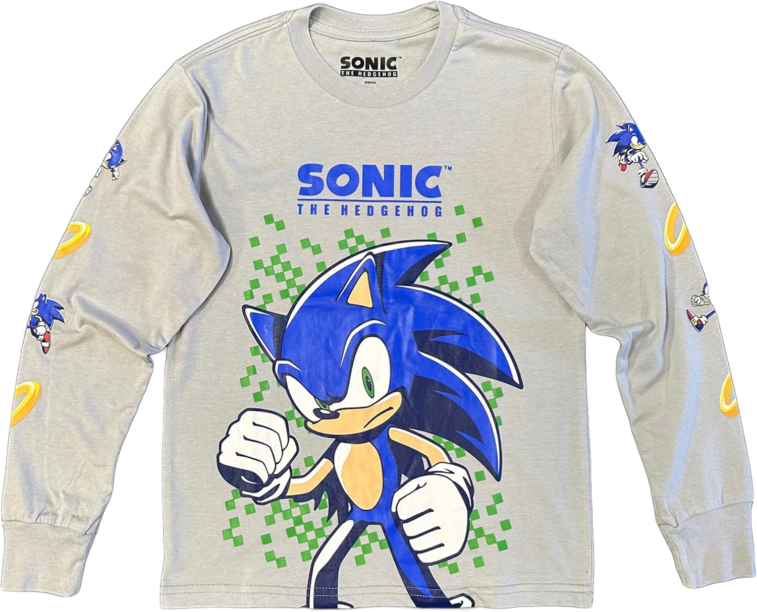 SEGA Sonic The Hedgehog Little & Big Boys Long Sleeve Shirt - Image 4