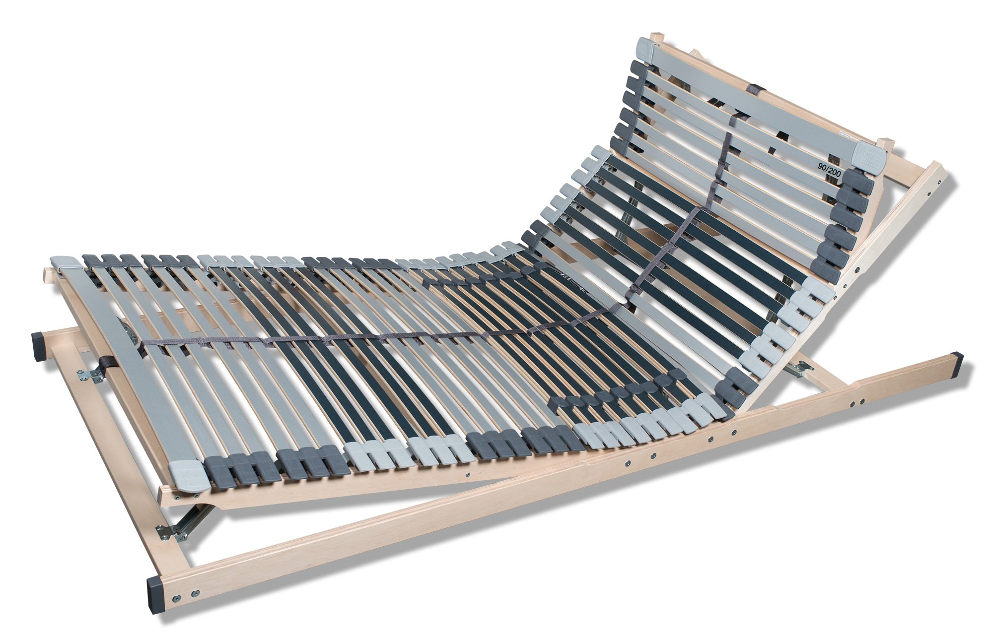 AM Qualitätsmatratzen 7-Zonen Lattenrost 90 X 200 Cm Kopf- Und