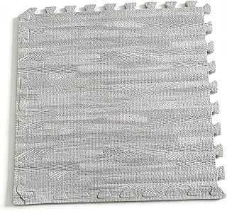 24 Pack EVA Interlocking Foam Floor Tiles, 11.8"x11.8"x0.4" Protective Gym Flooring Mats, Non-Slip Puzzle Exercise Mat for Home Gym, Garage, Playroom, Aerobic Bike