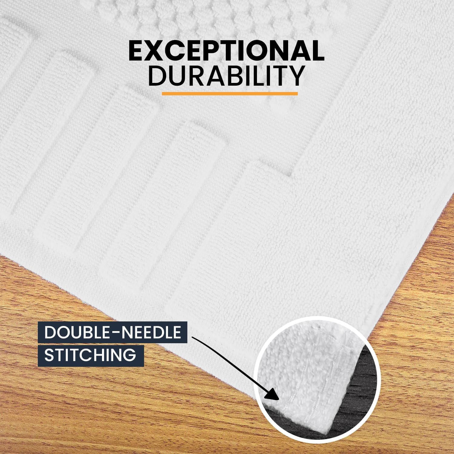 belem Luxury Bath Mats Bulk | 22x34 Pack of 60 (5 Dozen) | 100% Cotton | Super Absorbent & Quick Drying | Ultra Plush & Machine Washable | Perfect for Hotels, Motels, Resorts & Spa