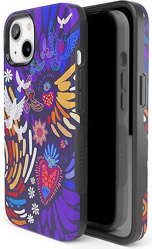 Miniatura 2 de Casely Funda para iPhone 14  Viva La Vida  Frida Kahlo Collage  Compatible con MagSafe  Diseño protector audaz