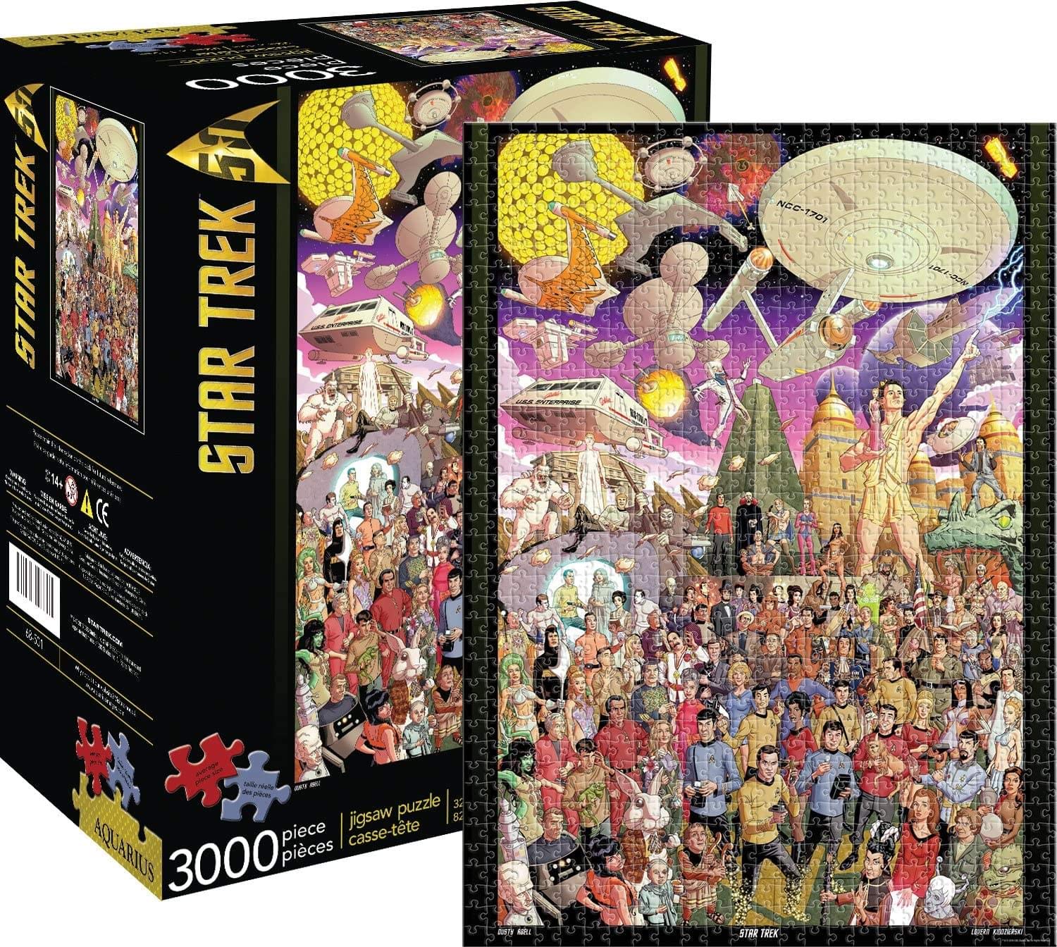 Aquarius Star Trek 50th Anniversary 3000 Piece Jigsaw Puzzle