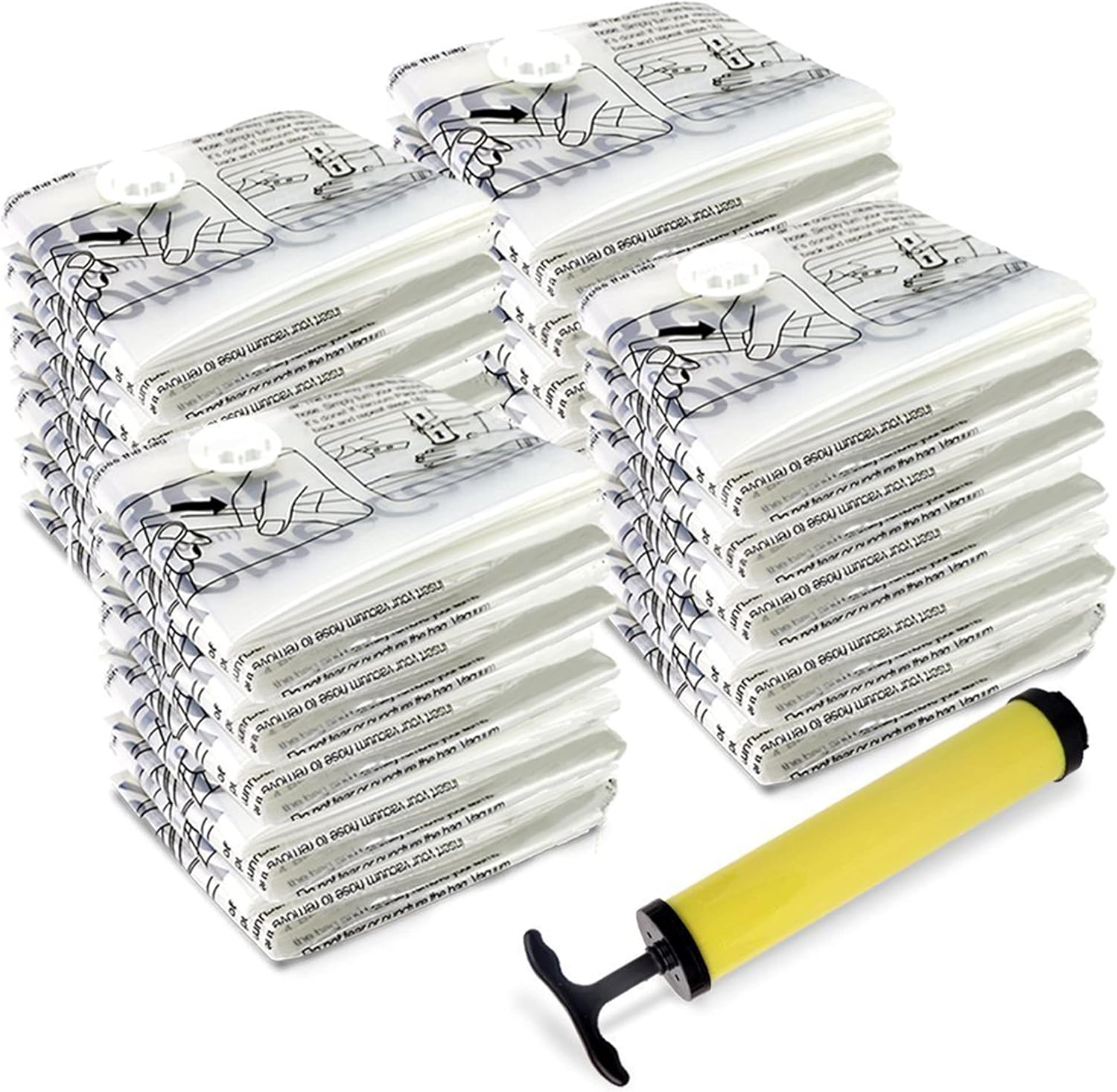 Home Complete Space Saver Vacuum Bags, 20 pack with Pump