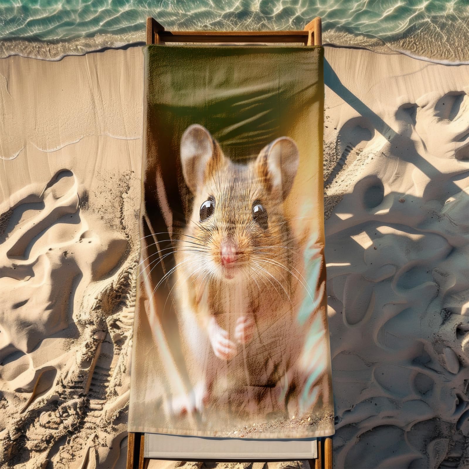Générique Serviette Microfibre Plage Animaux Bruns Mignons