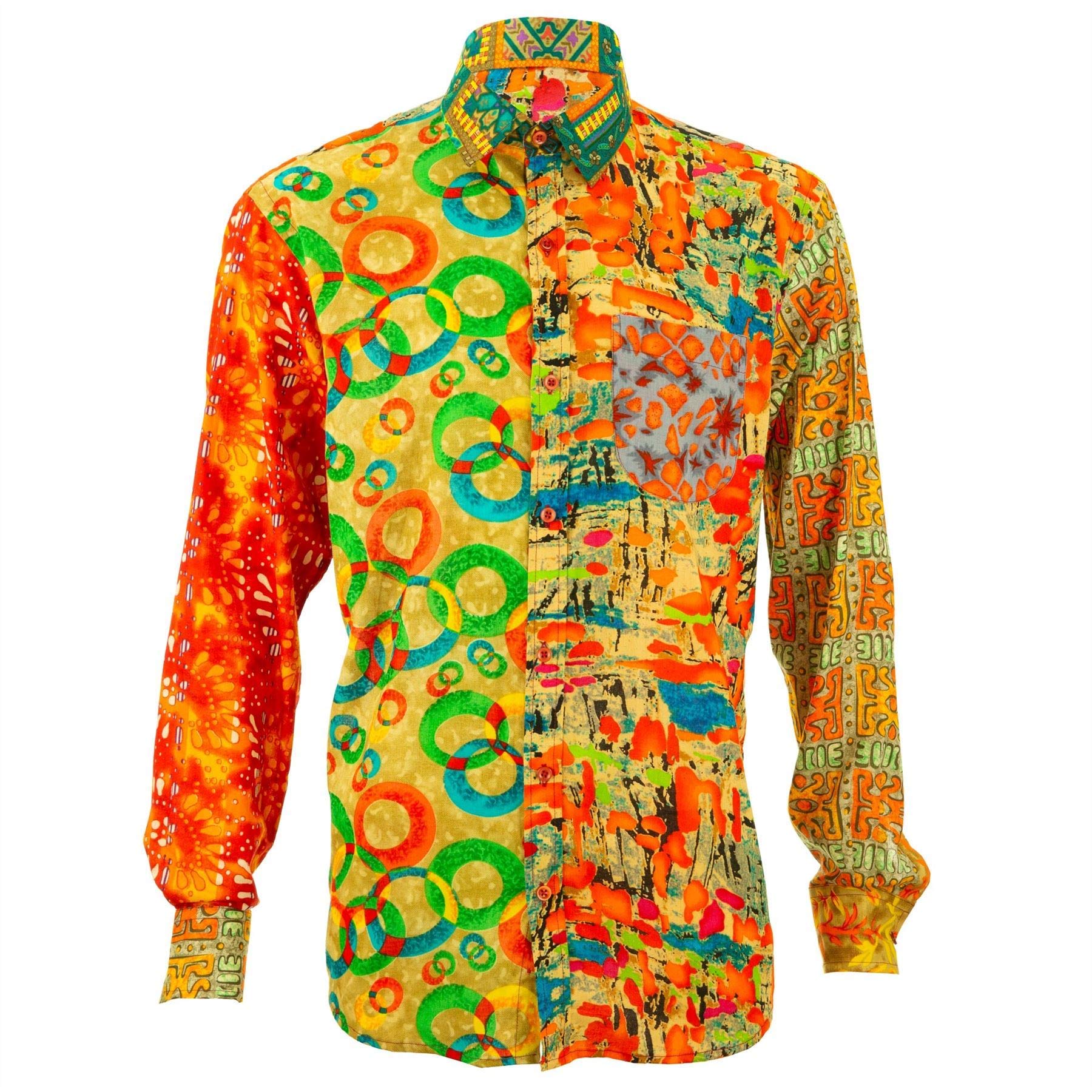 Regular Fit Long Sleeve Shirt - Random Mixed Panel