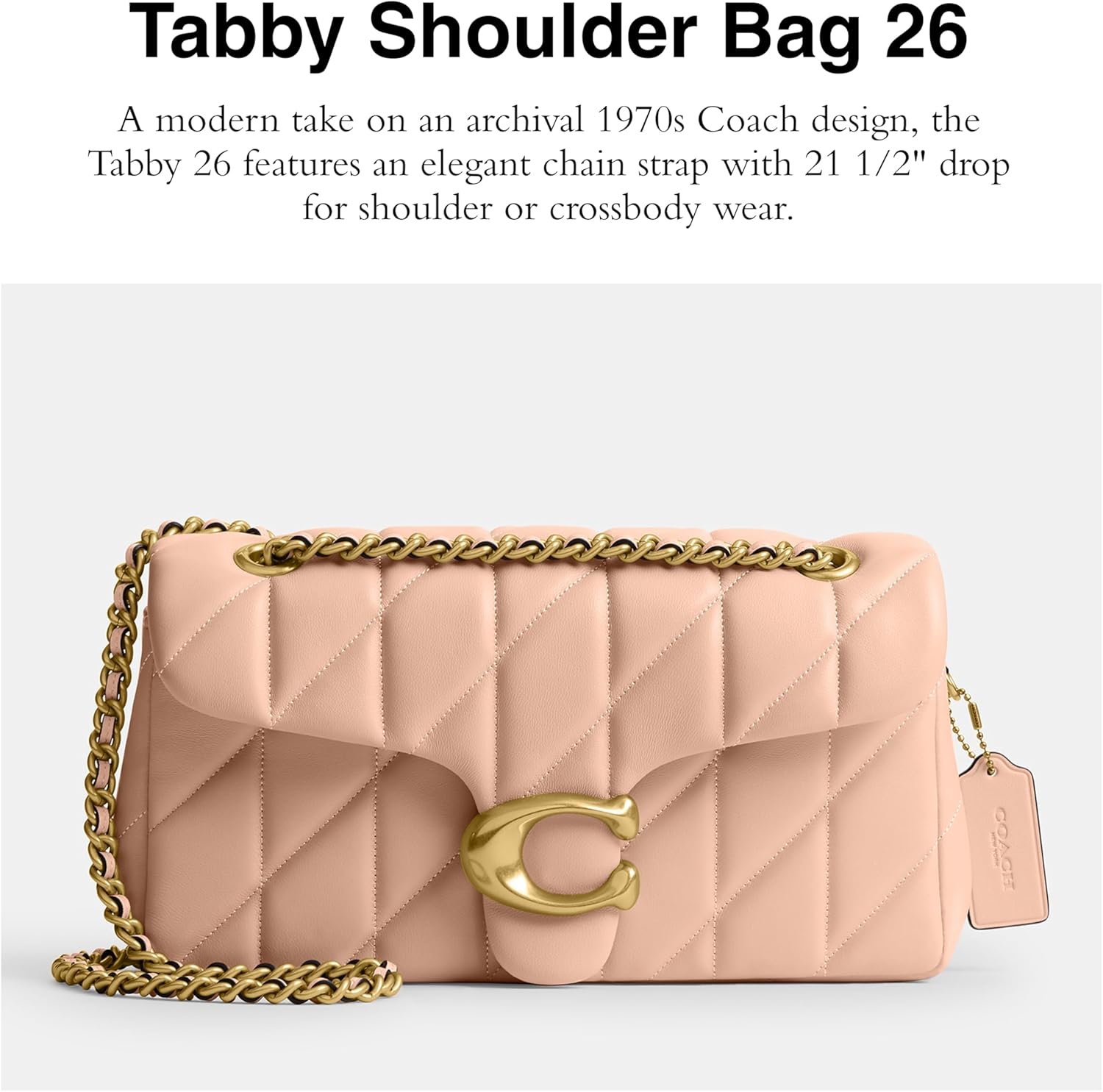 Coach Tabby Shoulder Bag 26 With Quilting | Quilted, 26, with Chain - Image 2