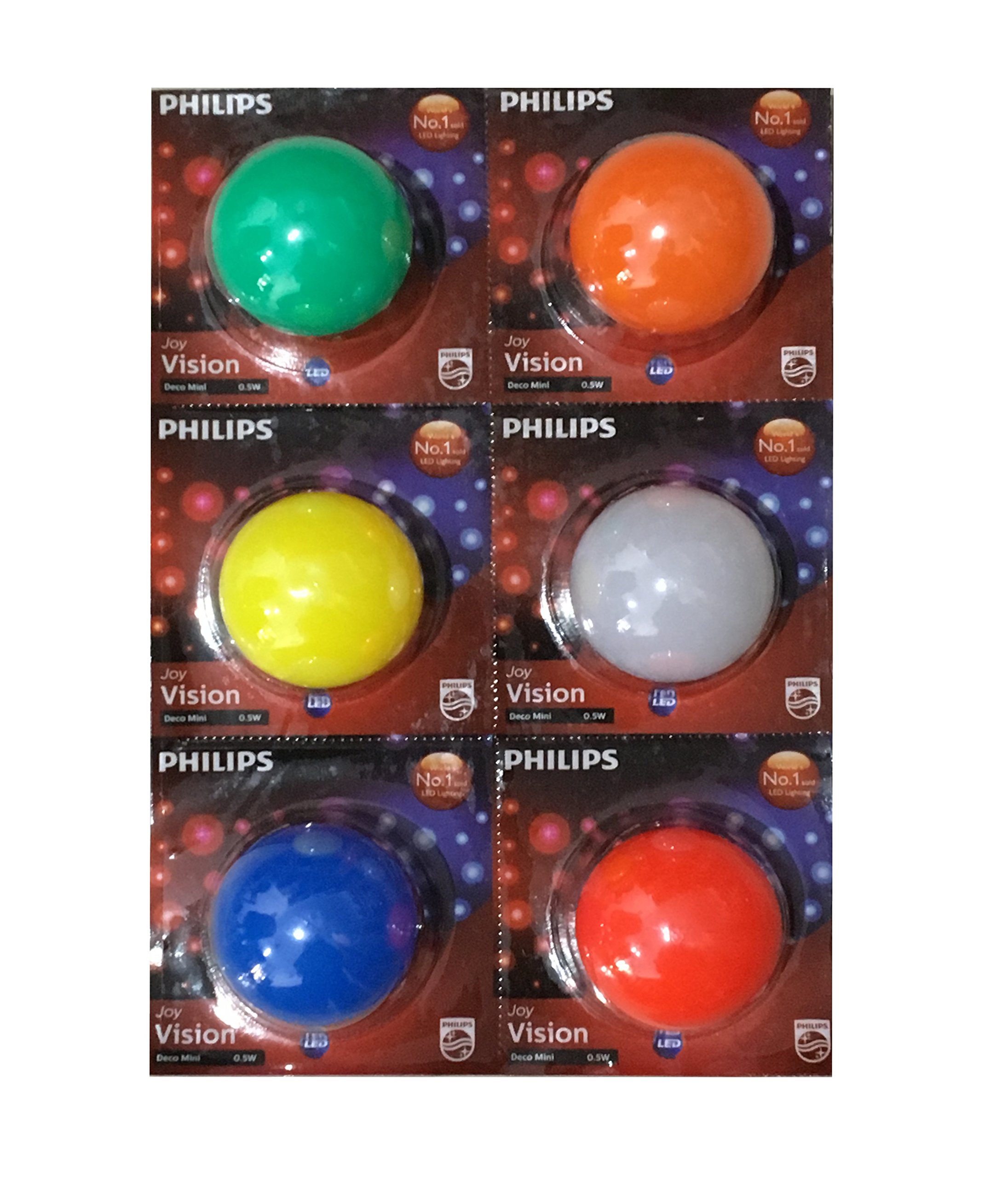 PHILIPS B22d LED Decomini, Multicolor, Pack of 6 (PHI-0.5 Decomini-6) (B01BGP193Y) Amazon Price History, Amazon Price Tracker