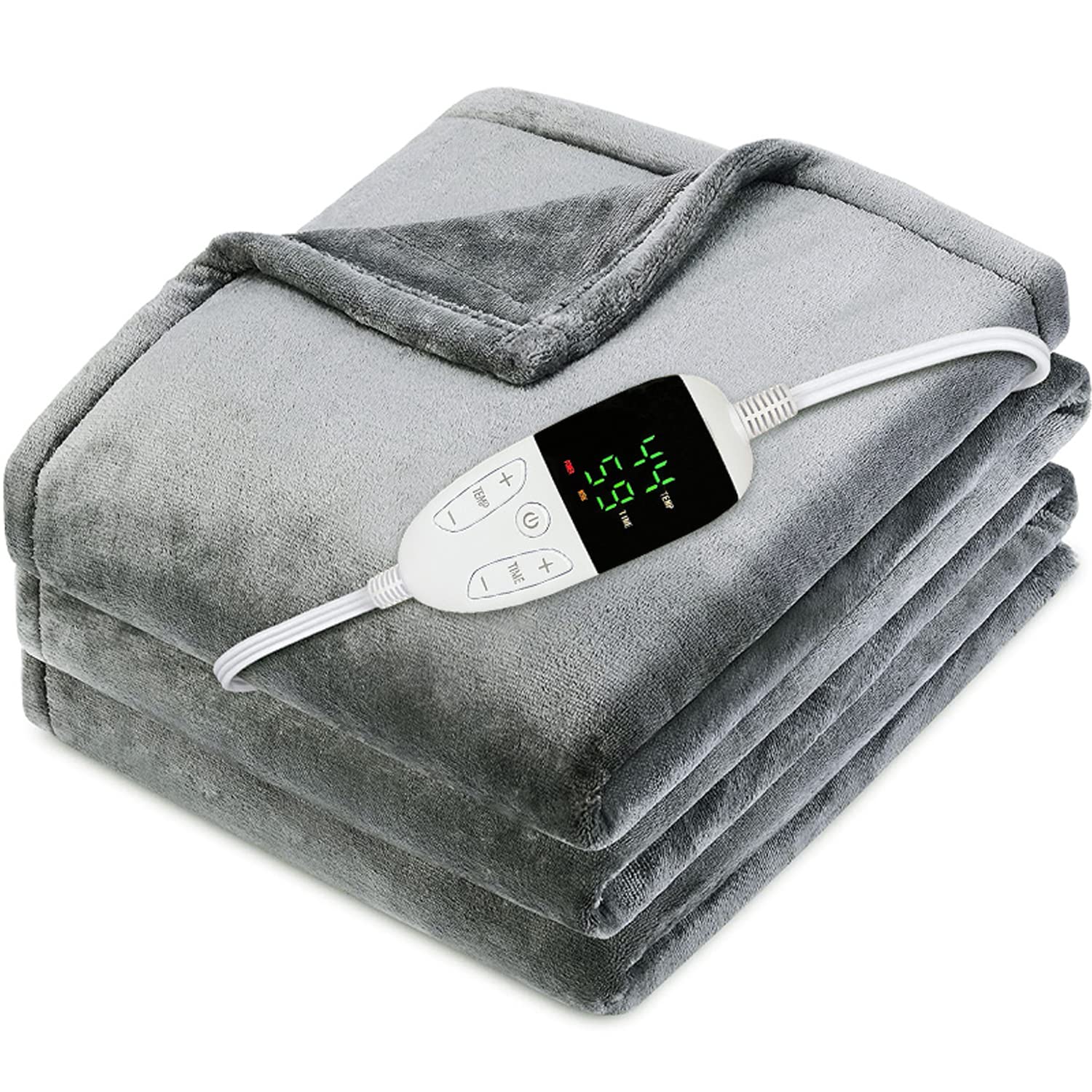 Moskado Large Heated Electric Blanket, Electric Throw with 4 Different
