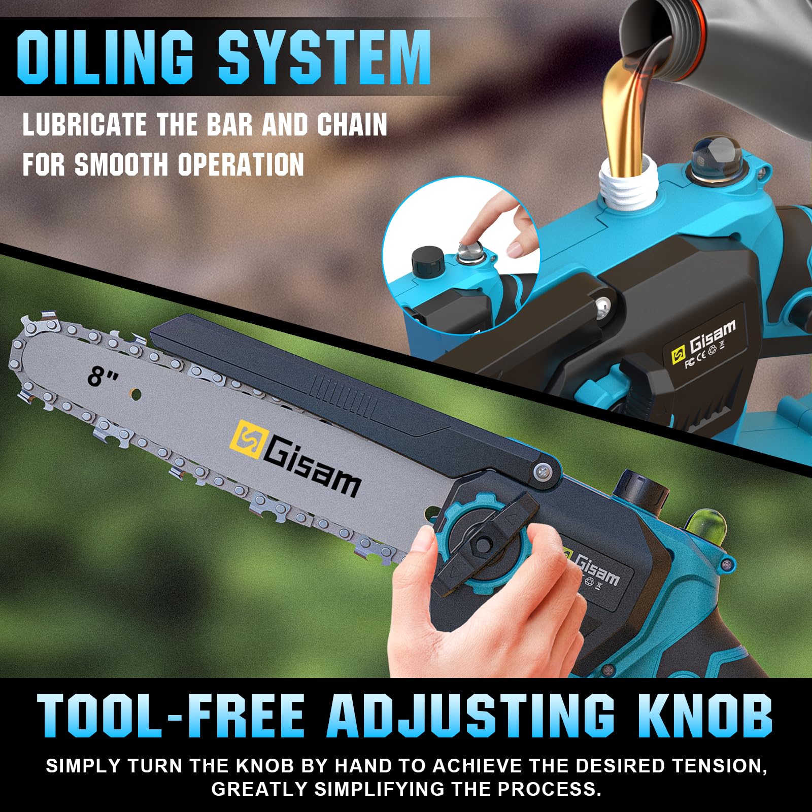 2-In-1 KettensäGe Und Hochentaster Akku FüR Makita 18v, Mit 2×4.0ah Akku, VerläNgerungsstange Bis 4.2m, BüRstenloser Motor, Elektro Hochentaster AstsäGe FüR Baumzweige, Holzschneiden