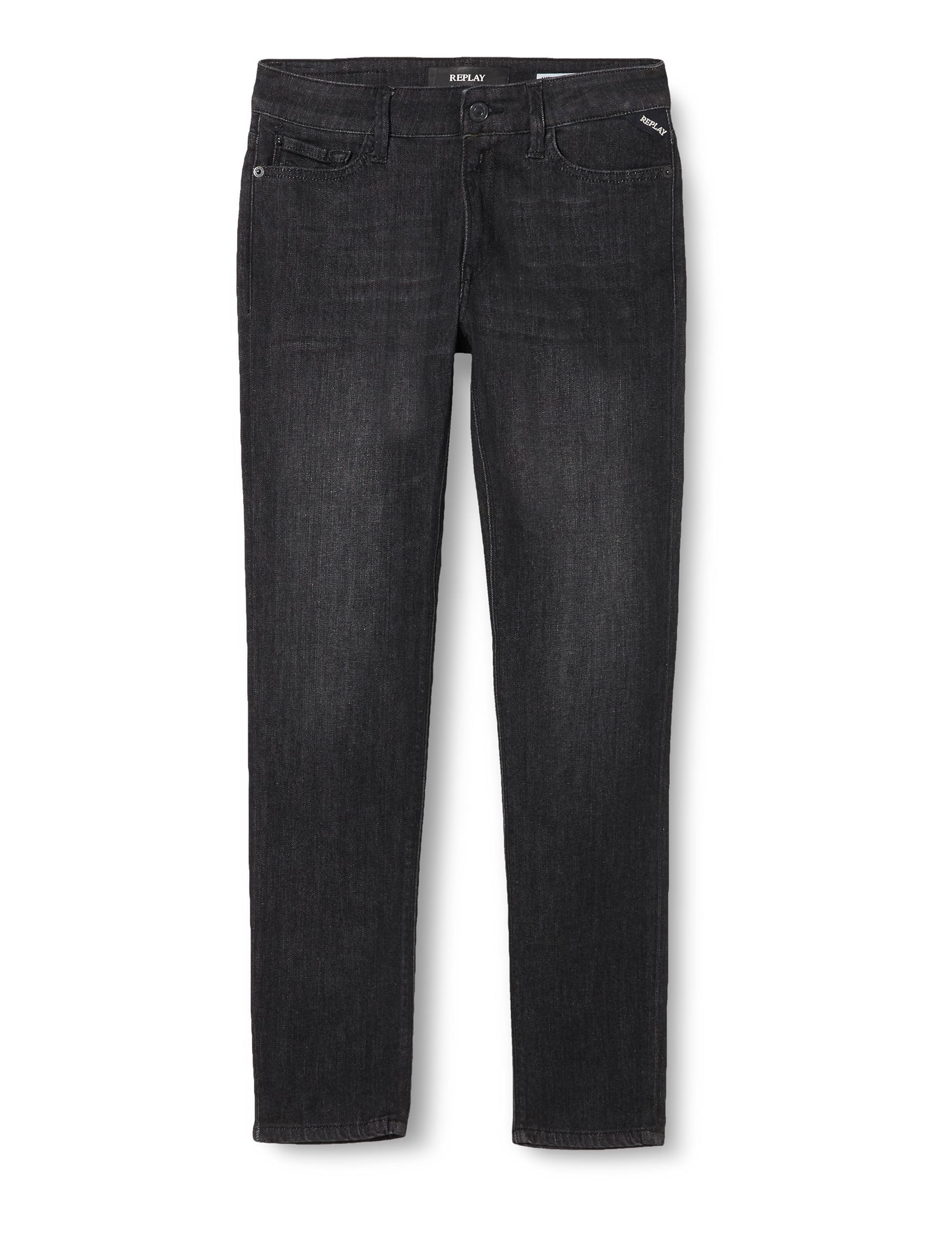 Replay women's jeans with power stretch, black (Black Delavè 099), 33W / 32L