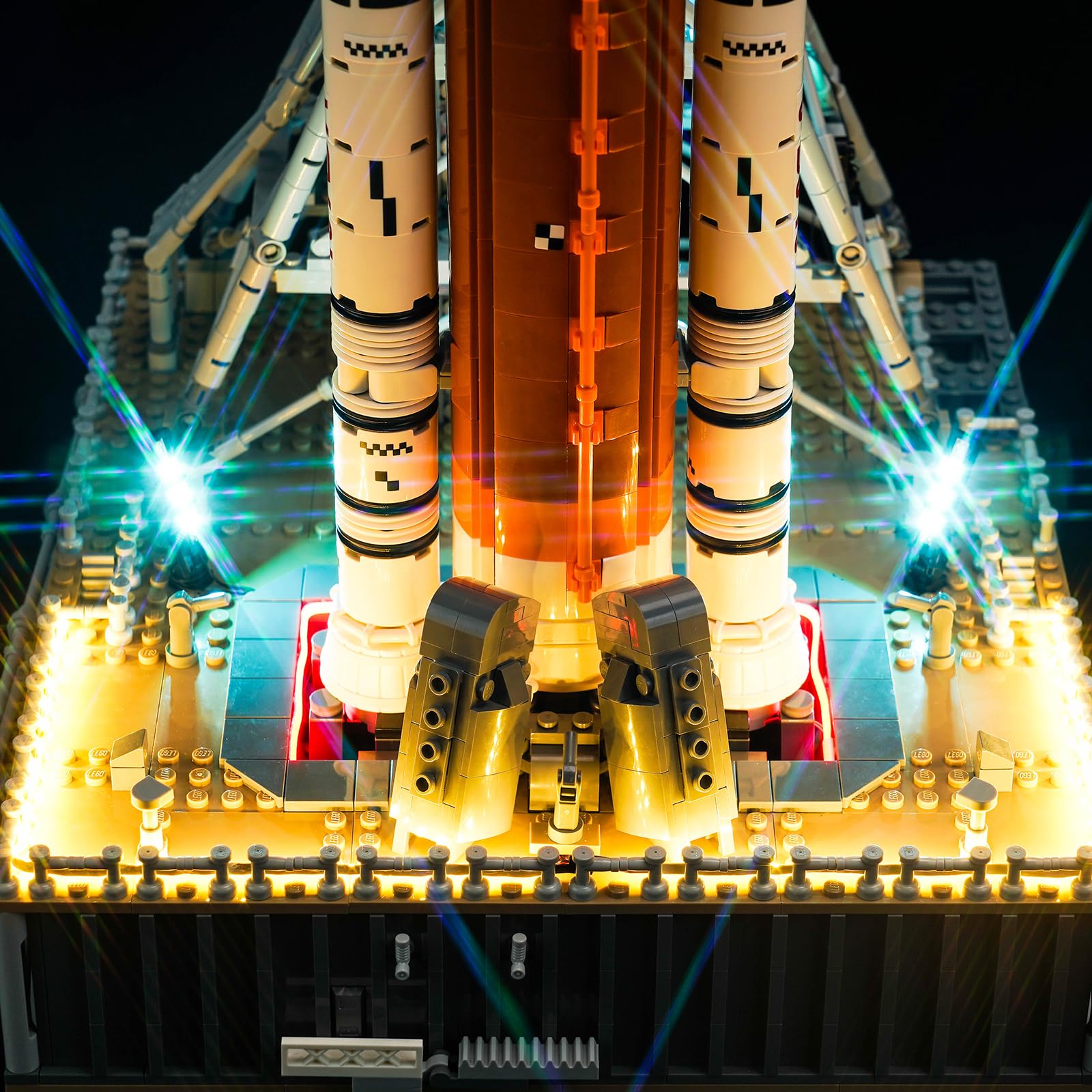 LocoLee Licht Kompatibel mit Lego NASA Artemis Startrampe 10341, Nur Lichter Set - Kein Modell, Licht Beleuchtung Set Fernbedienung Version für Lego 10341 NASA Artemis Startrampe - 2