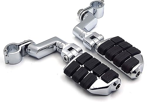 Miniatura 5 de XKH - Abrazaderas de autopista de 1 pulgada compatibles con V-STAR Roadstar KAWASAKI VULCAN cromadas B010WLAUJ2