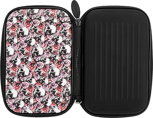 Sentinel - Estuche para 6 dardos con capacidad para accesorios adicionales, puntas, ejes y vuelos, compatible con dardos de acero y punta suave,