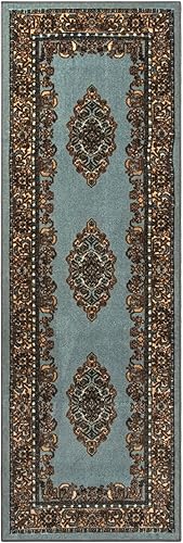 Miniatura 4 de BNM - Alfombra grande para interiores, lavable, respaldo de espuma antideslizante, decoración de suelo para sala de estar, dormitorio, entrada,