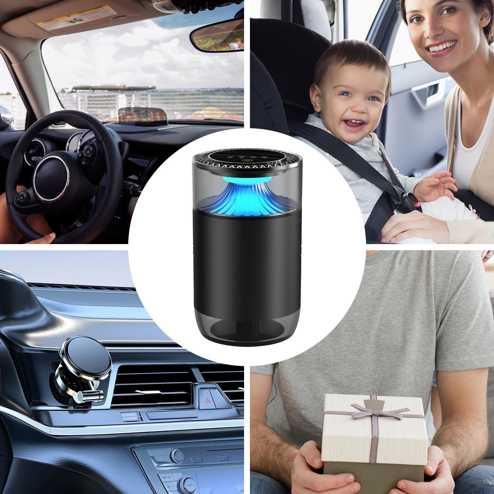 Deodorante Auto A Forma Di Robot - Diffusore Aromaterapico Per Presa D'Aria, Profumo Fresco E Design Unico, Regalo Ideale