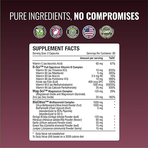 Miniatura 9 de Approved Science Tinnitol - Suplemento de apoyo para el tinnitus - Alivia el zumbido en los oídos - Aumenta la salud del oído interno - 60 cápsulas