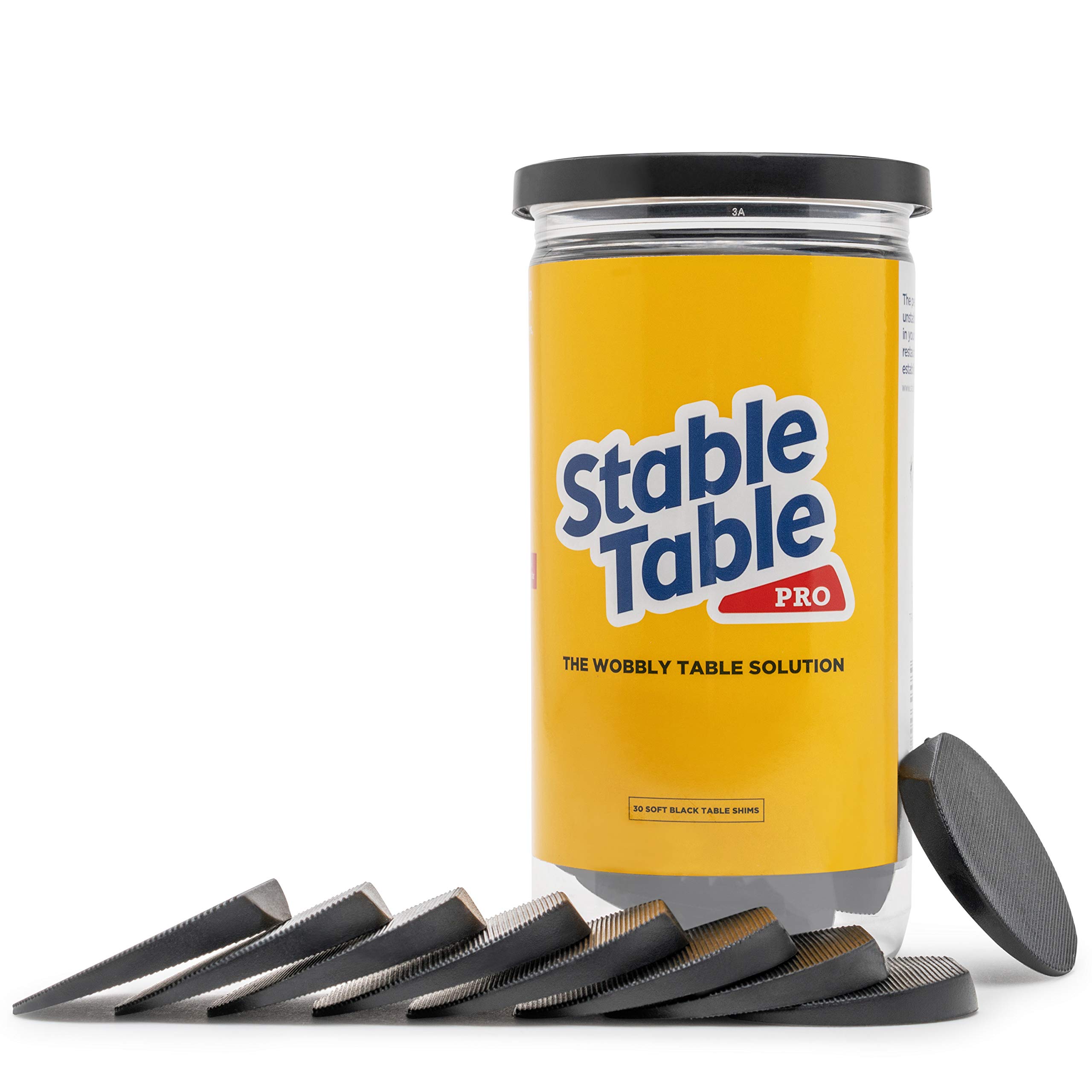 Stable Table Black Restaurant Table Leg 30 Shim Wedges Premium