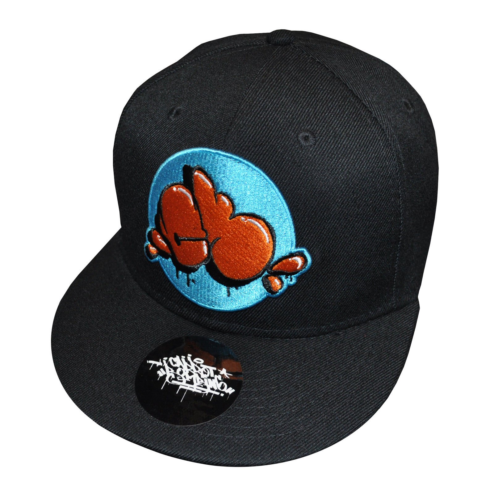 Carrot Bombing Men's Black Cb Bubble Snapback Baseball Cap Hat
