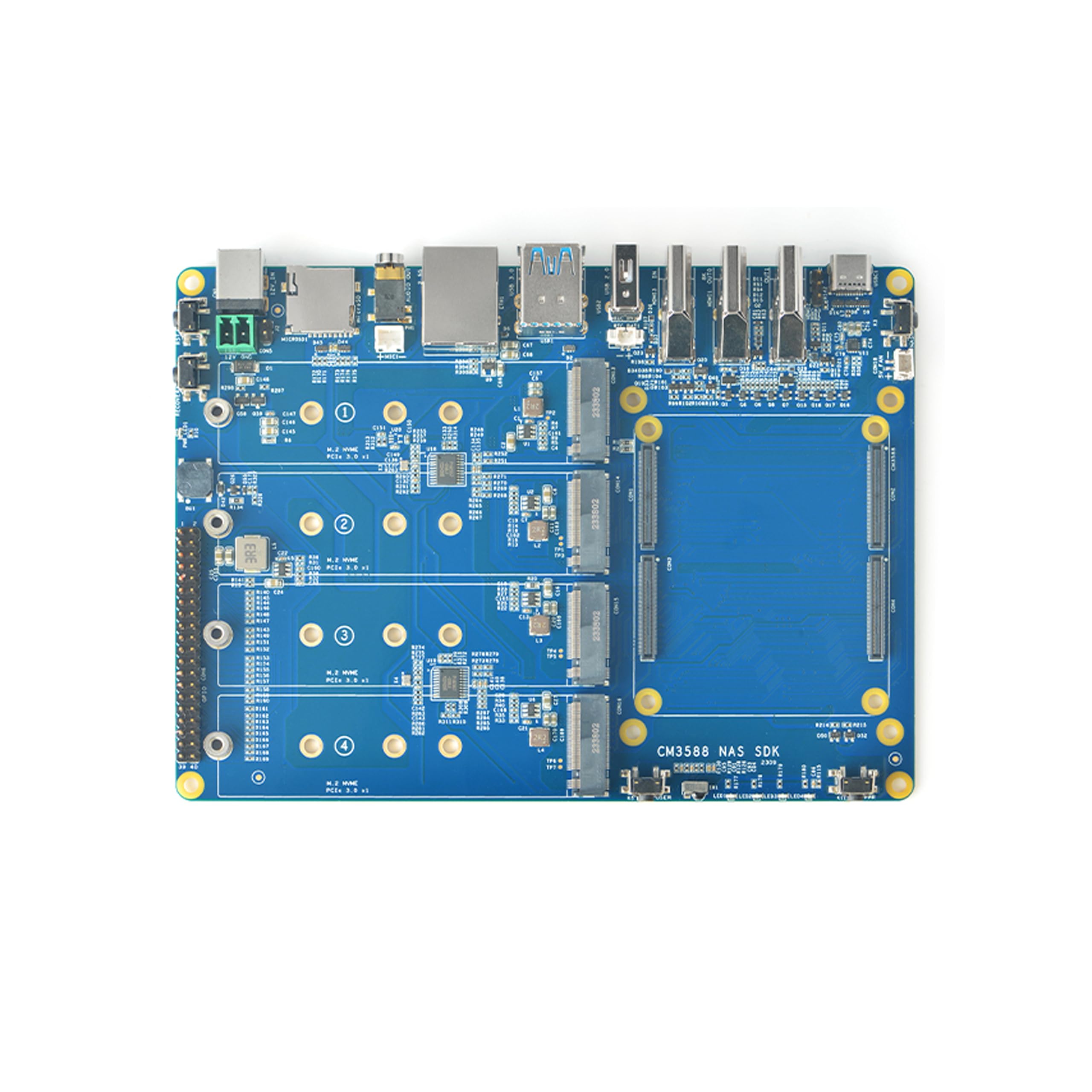 WayPonEV CM3588 NAS Network Storage CPU Module, 4/8/16/32GB RAM, up to 256GB eMMC, 8-core Rockchip RK3588 Chip – 6.0TOPS NPU for Cloud Server, Laptop Alternatives and AI Deep Learning (Carrier Board)-image-25