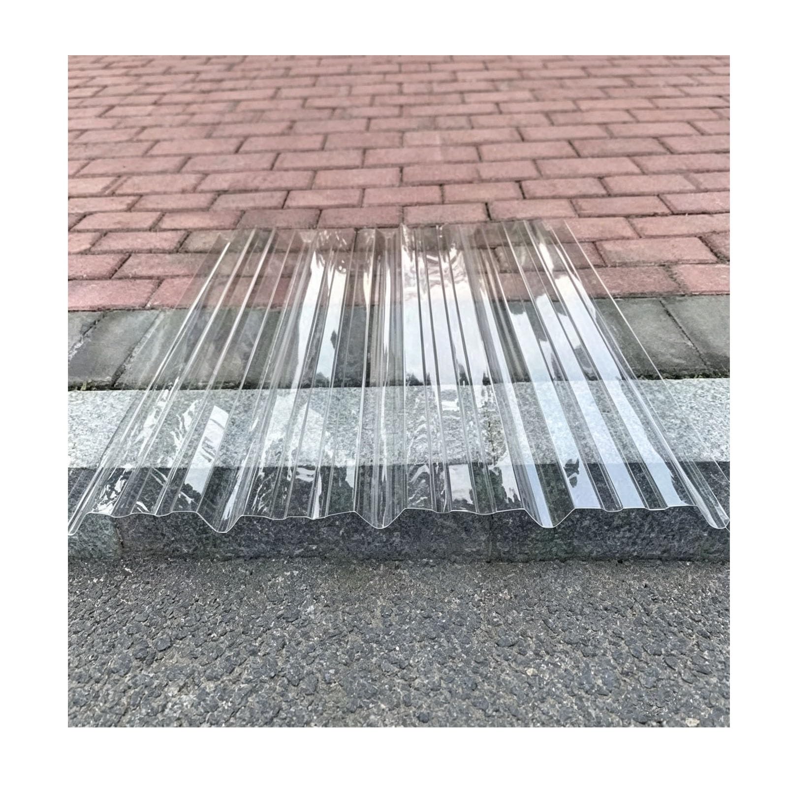 LINGDSWULING 8pcs Transparent Roof Sheet 1mm UV-Resistant Coating Polycarbonate Greenhouse Panels for Greenhouses Roofs and Patios(4x0.9m/13.12x2.95ft)