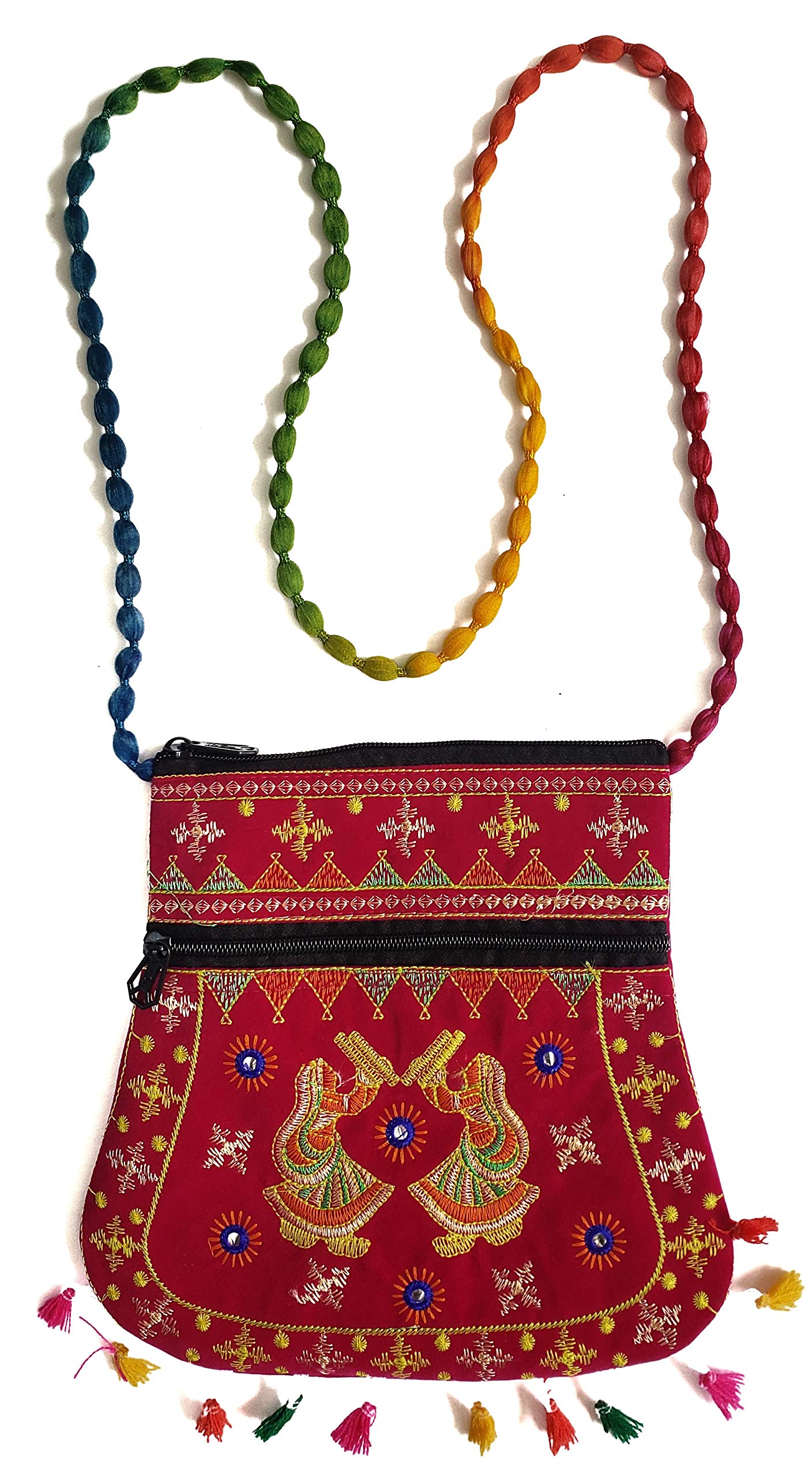 Lassie® Ethnic Rajasthani Sling Bag For Women/Girls - (SQMS) (pink) (B08QCMFH98) Amazon Price History, Amazon Price Tracker