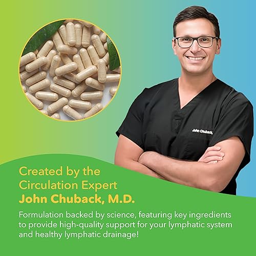 Miniatura 2 de Fórmula linfática, diosmina hesperidina 1000 mg, apoyo linfático MPFF, soporte del sistema linfático, vitamina D3 y suplemento de selenio, 60