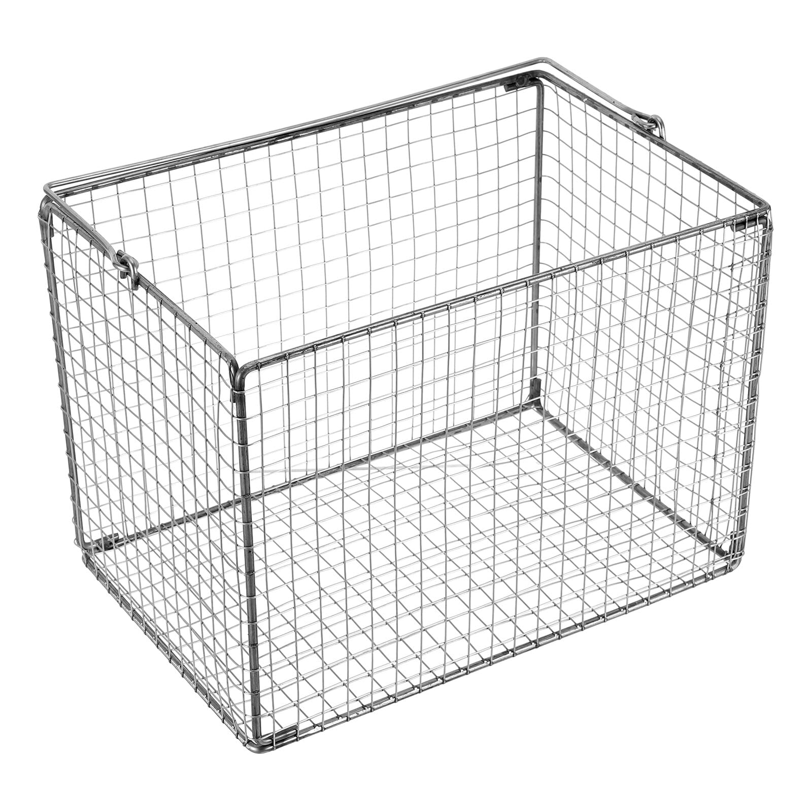 Veemoon Cesta de Limpieza Ultrasónica de Acero Inoxidable 304, Malla Fina, Tamaño 27 X 18 X 20 Cm, Compatible con Limpiadores Ultrasónicos para Laboratorio y Joyería, Filtro de Alta