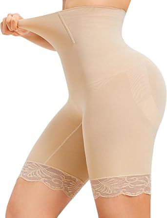 Nebility Shapewear for Women Tummy Control High Waisted Body Shaper Shorts Thigh Slimmer Butt Lifter Panties Underwear