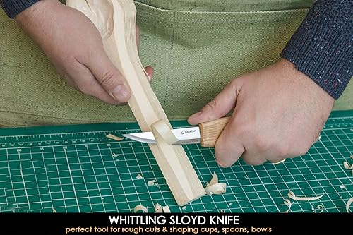 Miniatura 9 de BeaverCraft AX2 Adze Forged Adze - Tazón para carpintería Adze con mango de madera S13, juego de herramientas para tallar cuchara, 3 cuchillos en