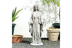 Glitzhome Blessed Mother Resin Statue